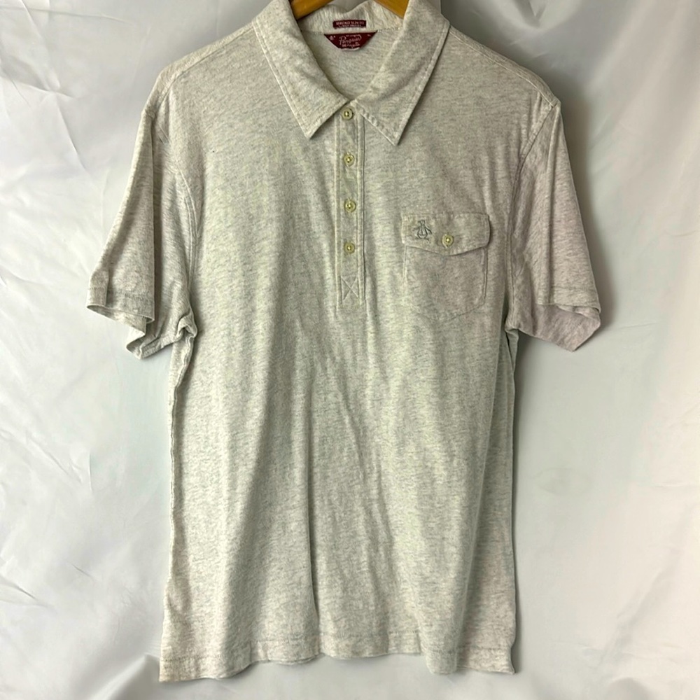 Penguin Brand | white men’s polo in size XL